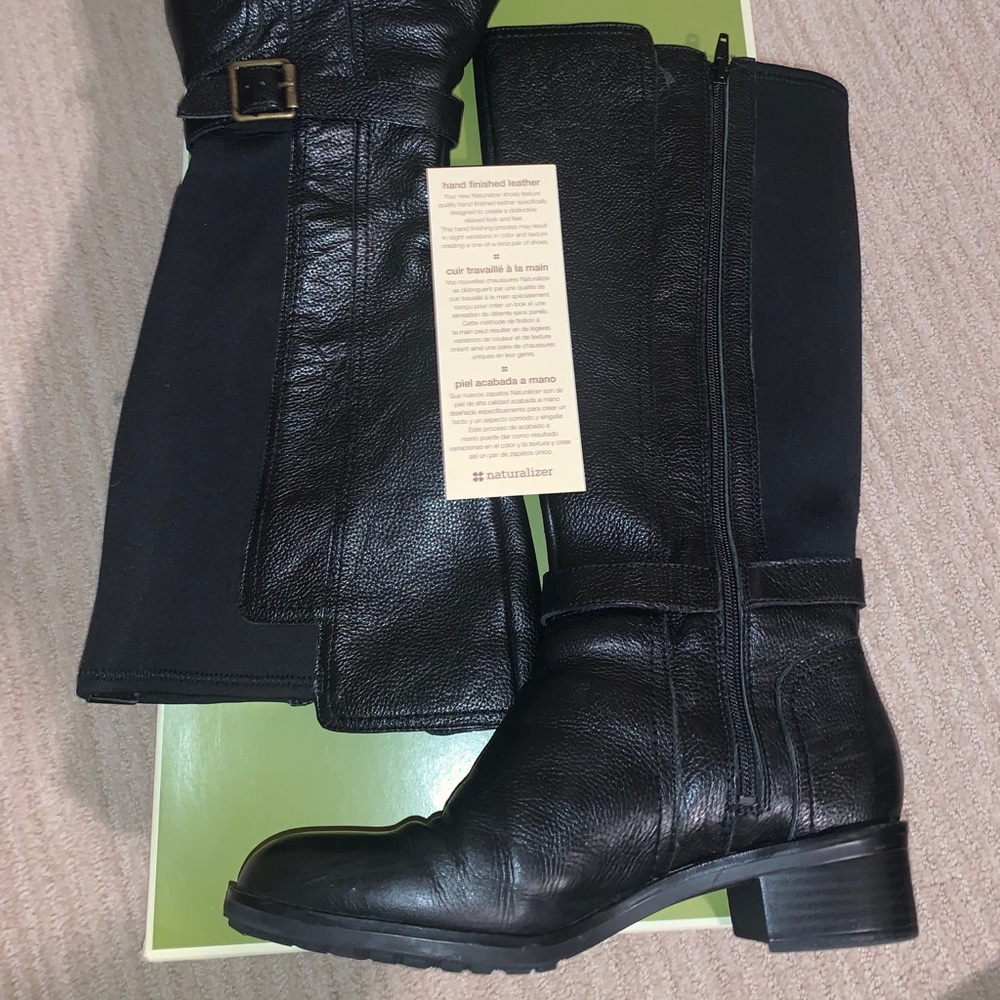 Naturalizer Wide Shaft black Boots